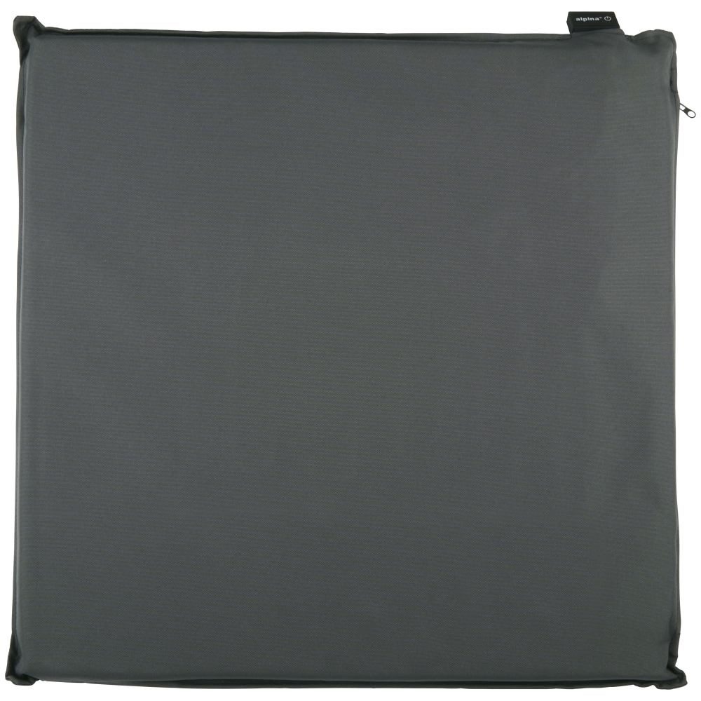 ALPINA Elektrický vyhřívaný podsedák venkovní USB 45 x 45 cm tmavě šedá ED-244060