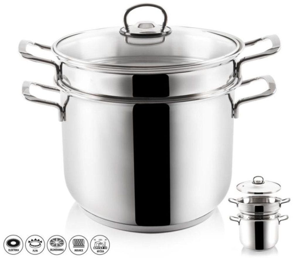 Levně hrnec+PO d22cm NR (6,0l) ANETT, v.26cm, na těstoviny