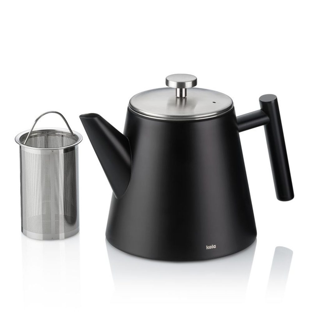 Levně KELA Konvička Modena nerez 18/10 černá 15,0cm 11,5cm 1,0l KL-11357