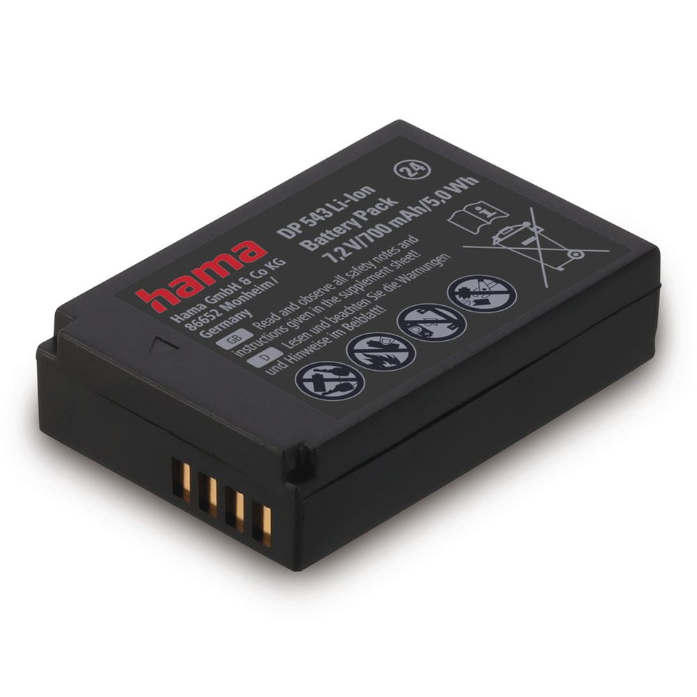 Levně Hama fotoakumulátor typ Canon LP-E12, Li-Ion 7,2 V/700 mAh