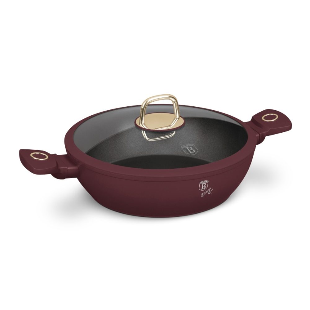 Levně BERLINGERHAUS Kastrol s titanovým povrchem a poklicí 28 cm Leonardo Collection BH-8038