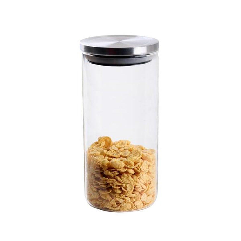 Levně TORO DÓZA BOROSILI.SKLO, NEREZ VÍČKO 1500ML ČIRÁ10x25CM
