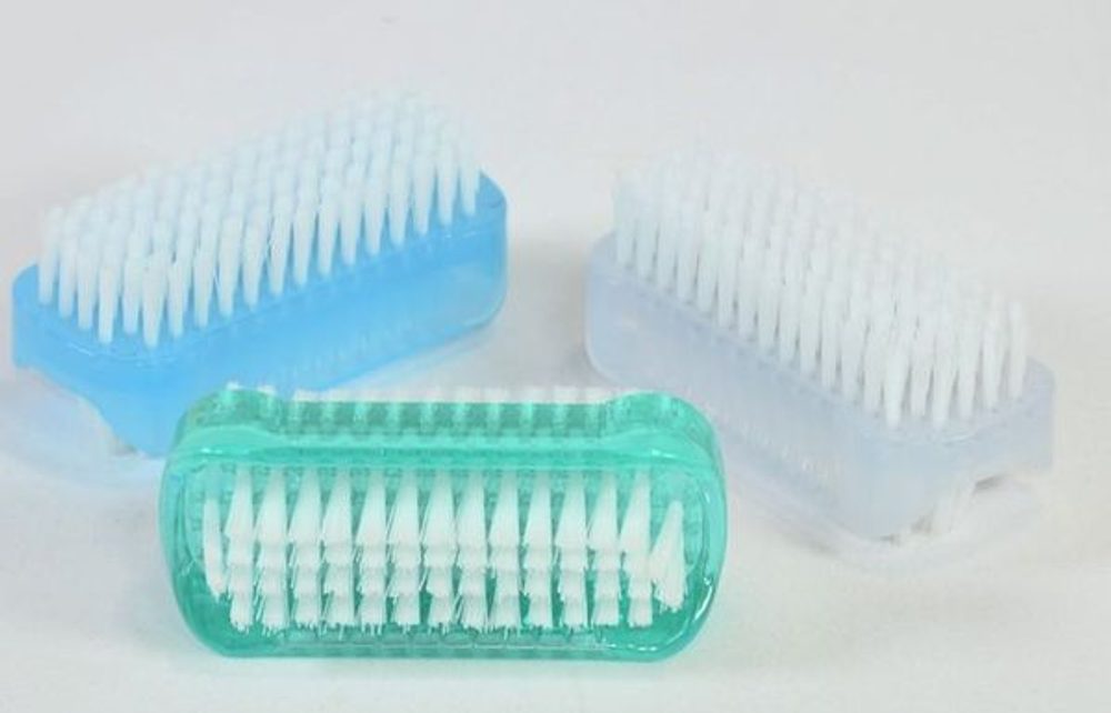 Levně kartáč 2stranný, na ruce 8x3x4cm, plast