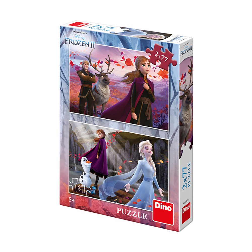 Levně FROZEN II 2x77 Puzzle NOVÉ