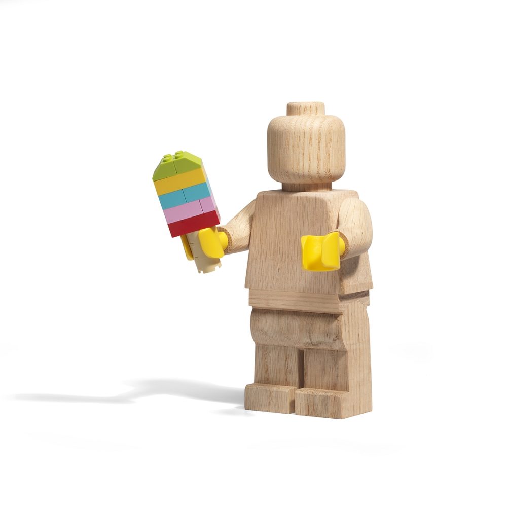 Levně LEGO dřevěná figurka (dub - ošetřený mýdlem)