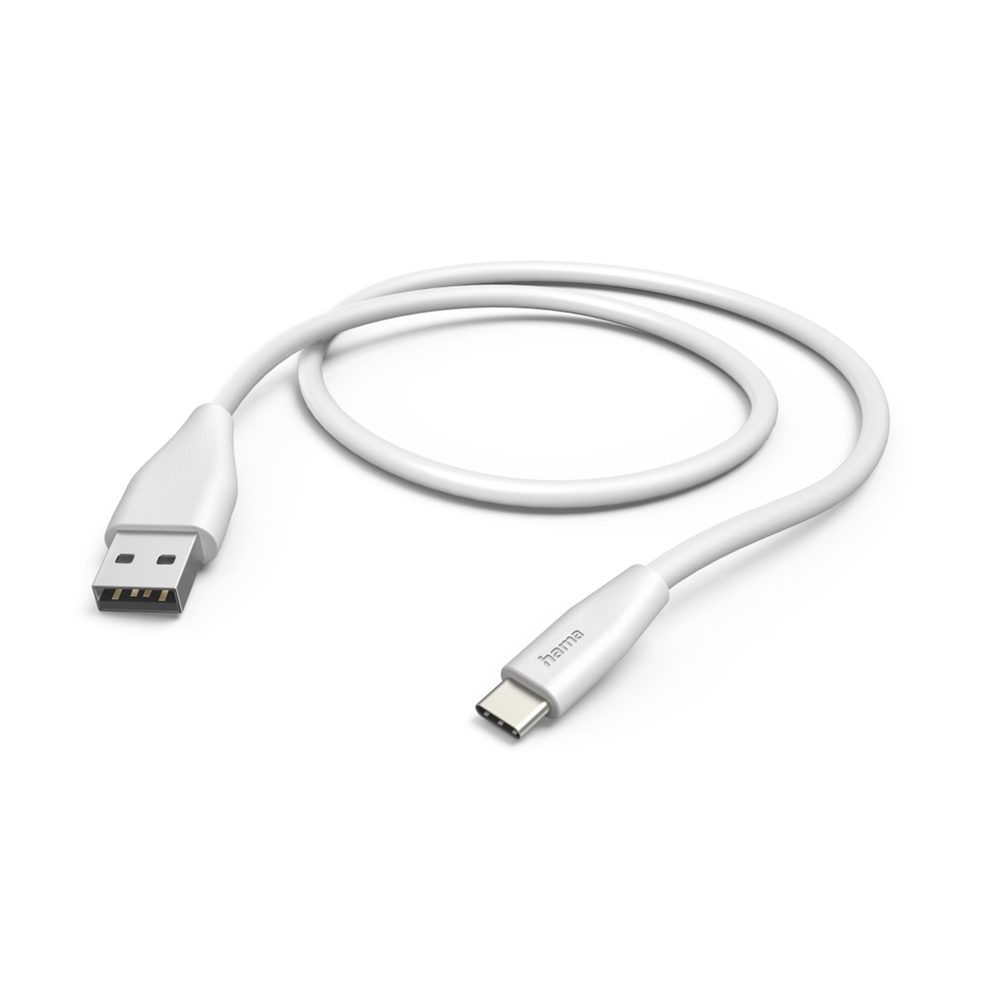 Levně Hama kabel USB-C 2.0 typ A-C 1,5 m, bílá