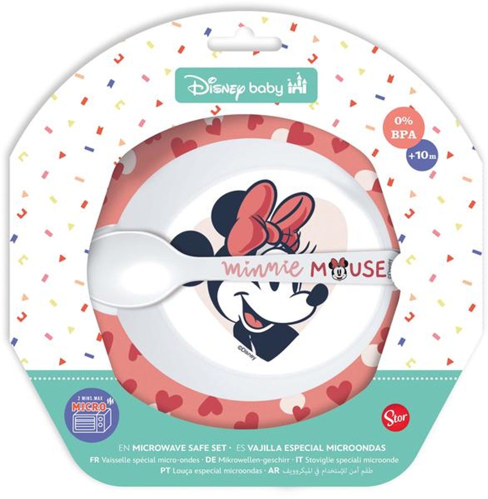 Levně STOR SADA NÁDOBÍ MISKA A LŽÍCE MINNIE