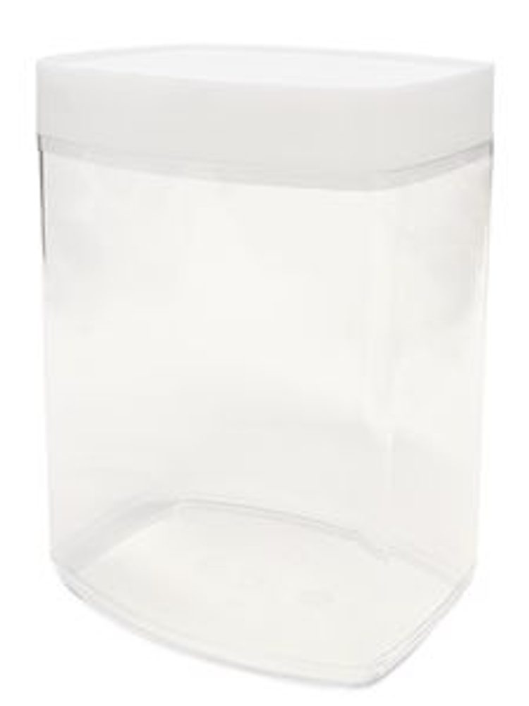 Levně dóza 1,40l čirá na syp. potr., nový typ, plast