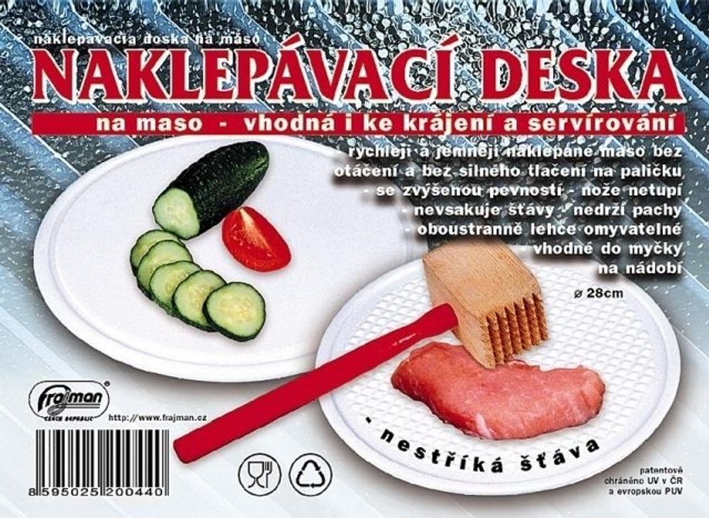 Levně prkénko d28cm-deska naklepávací,plast