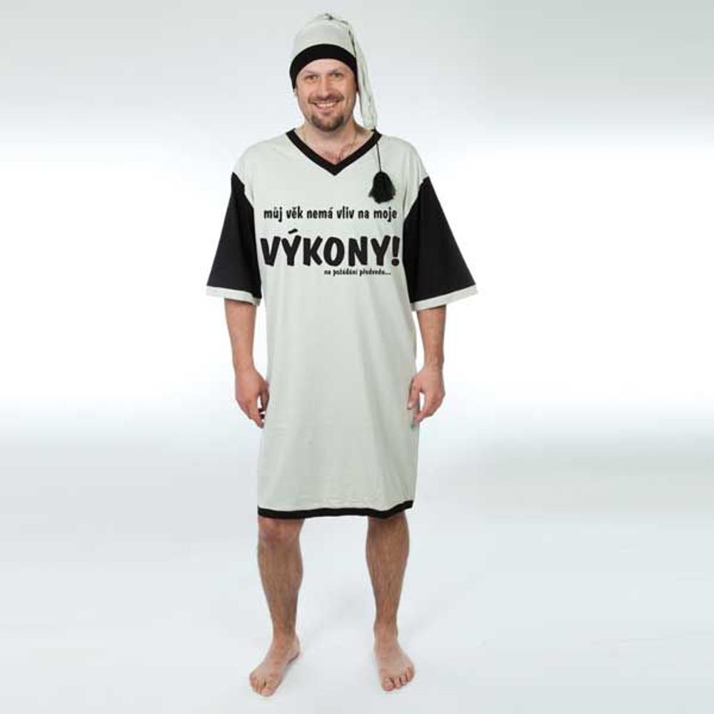 Noční košile - Můj věk nemá - XXXL šedá