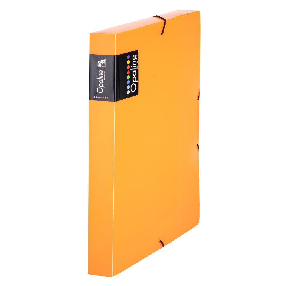 Levně Karton P+P Krabice PP s gumou A4 Opaline oranžová 2-556