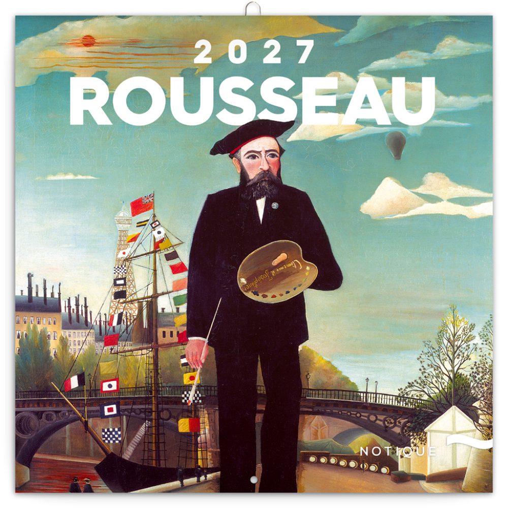 Levně NOTIQUE Poznámkový kalendář Henri Rousseau 2027, 30 x 30 cm