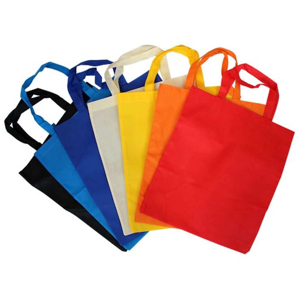 Levně taška nákup. 15l, 45x35x10cm, MIX barev, netk.textil