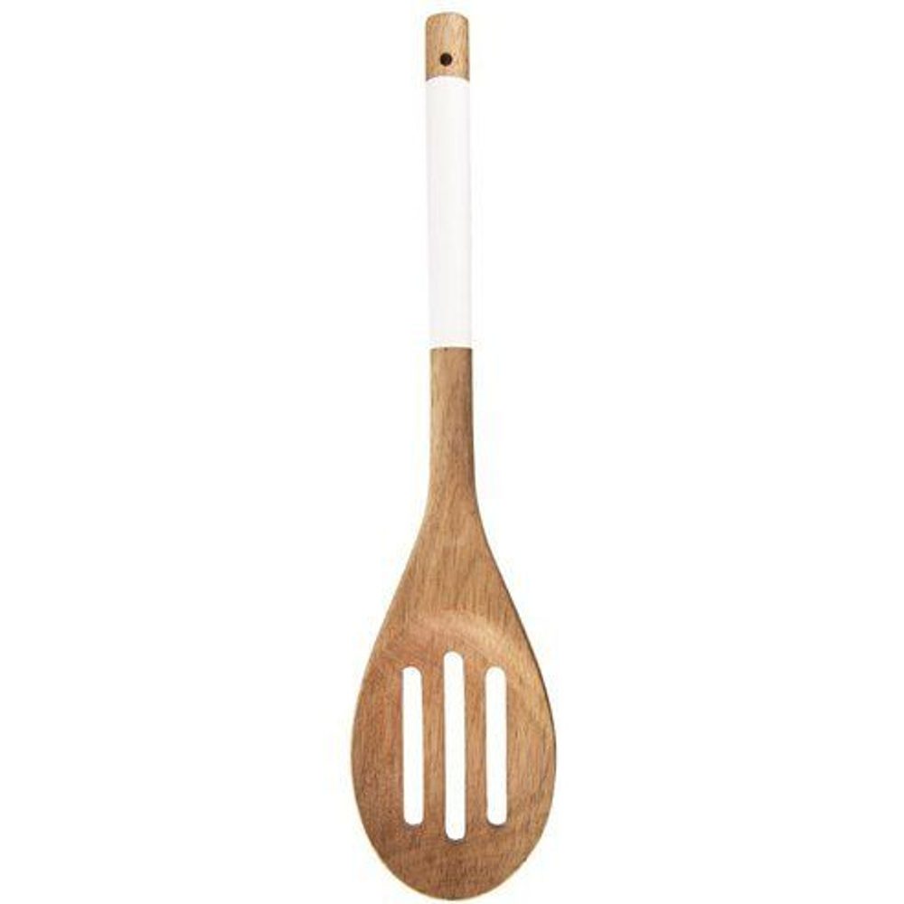 Levně vařečka 30cm s otvory WHITELINE, dřevo Akácie
