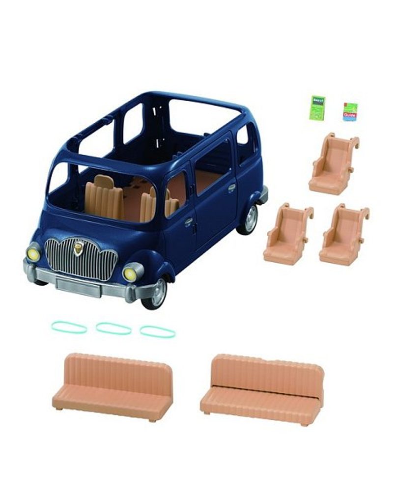 Levně Sylvanian family Rodinné auto modré