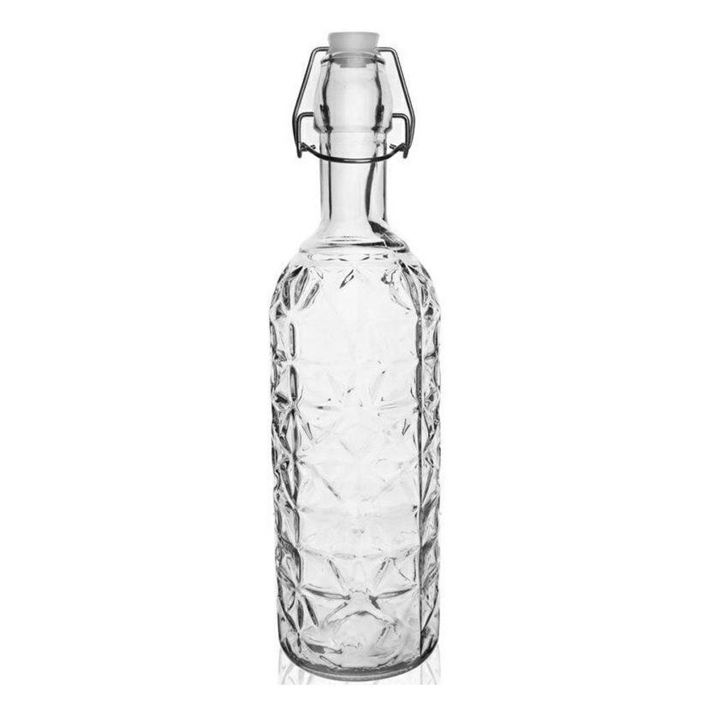 Levně láhev 0,75l ELA, patent.uzávěr CLIP, sklo