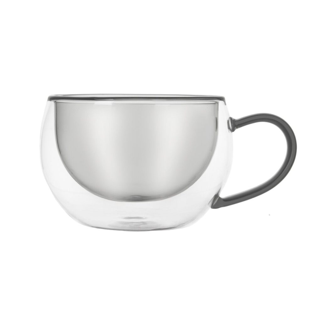 Levně Dvoustěnný hrnek DOUBLE cappuccino 0,33 l 2 ks