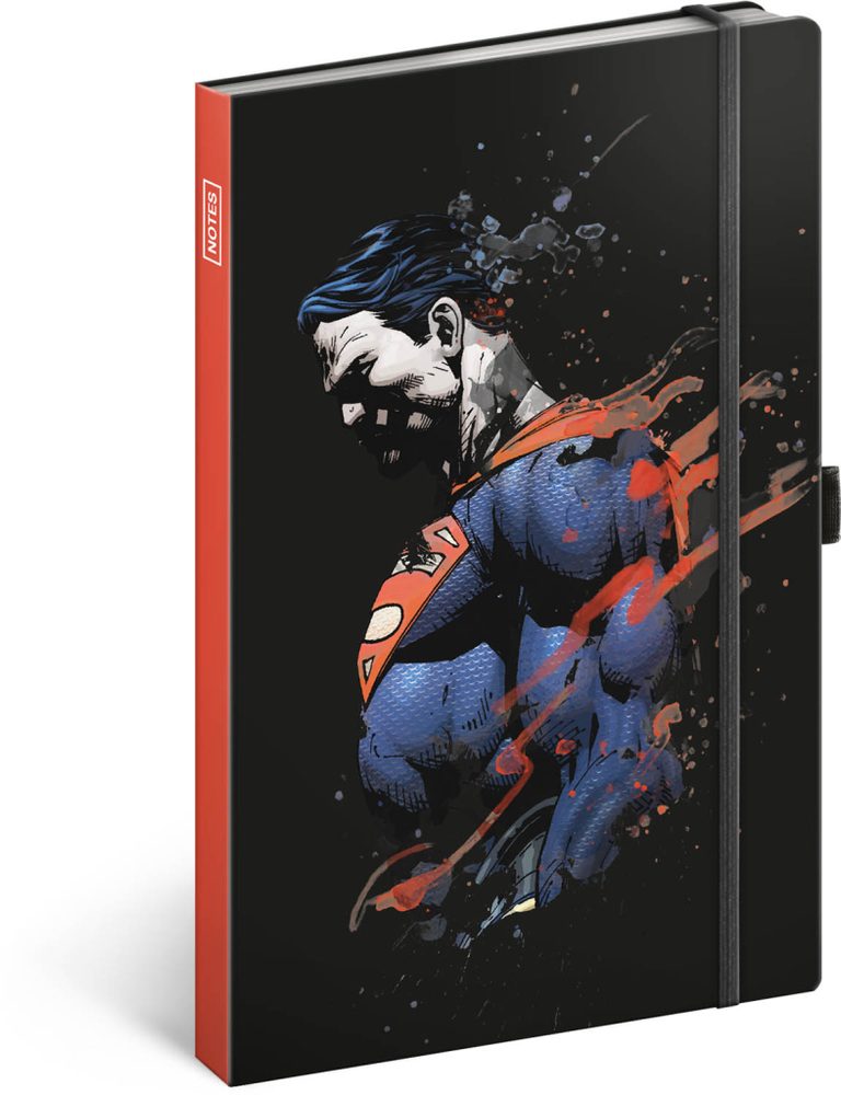 Levně Presco Group Notes Superman, linkovaný, 13 × 21 cm