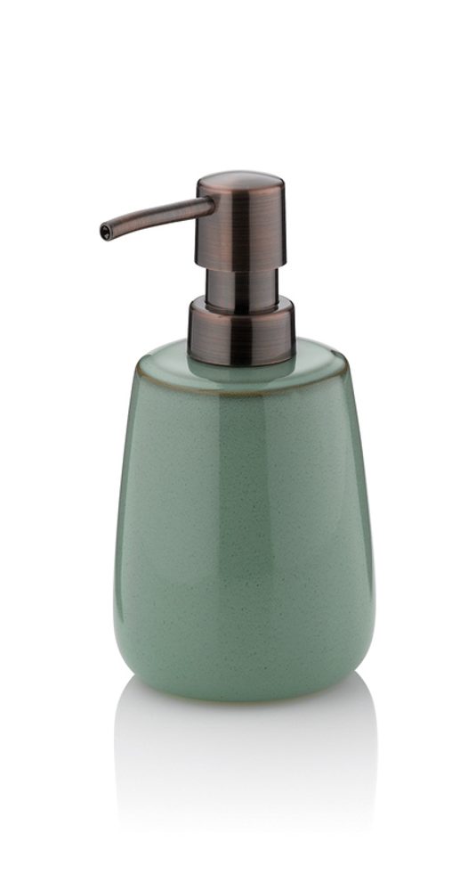 Levně KELA Dávkovač mýdla Liana keramika borovice zelená 300 ml KL-23626