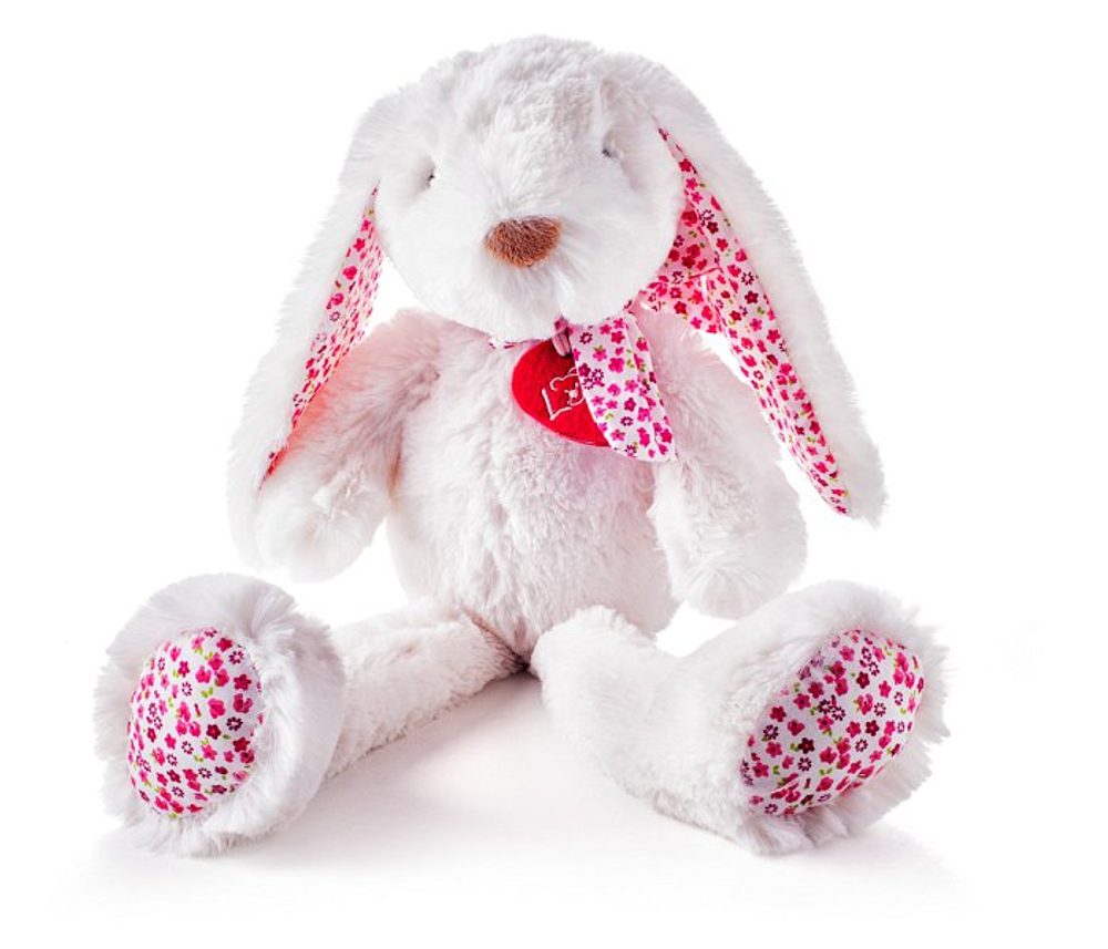 Levně LUMPIN Zajíc Ella bílý velký 38 cm