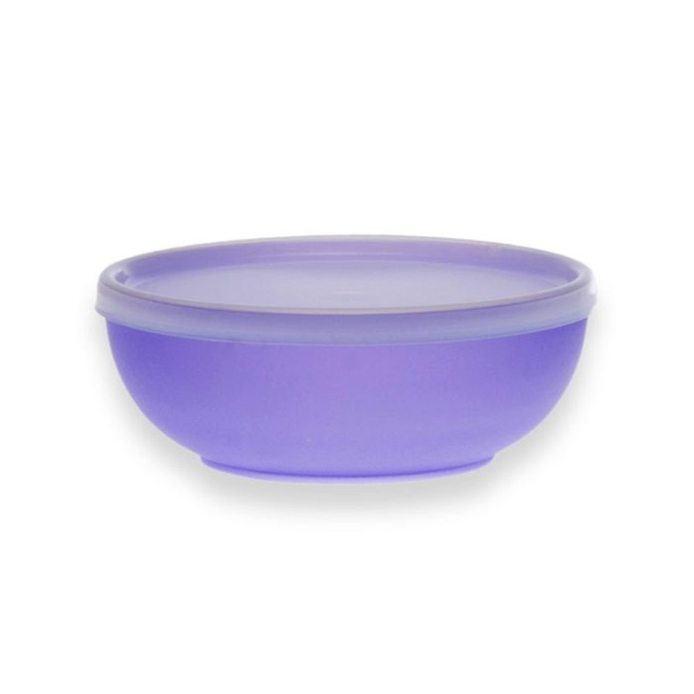 Levně miska 0,6 l+víčko,matná d140x54mm, plast