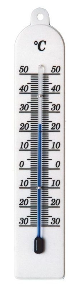 Levně teploměr 17,5x3,2cm univ., -30°C+50°C, PLASTIC bílý