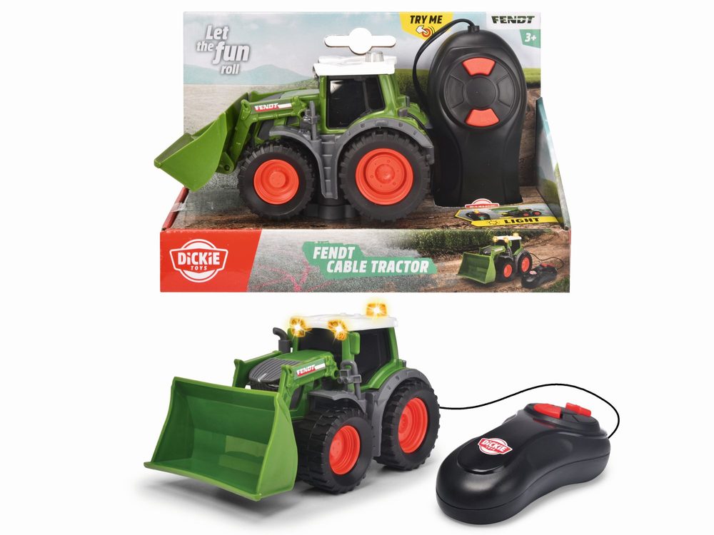 Levně Traktor Fendt na kabel, 14cm