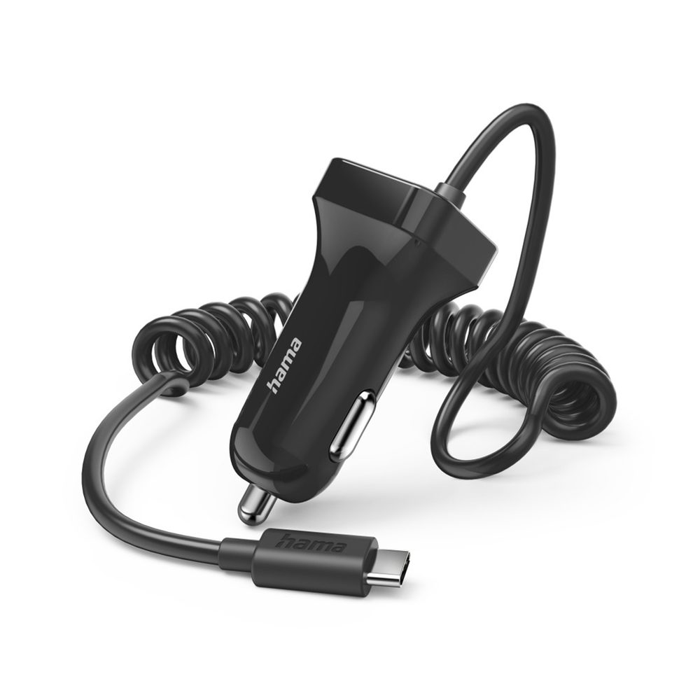 Levně Hama nabíječka do vozidla s kabelem, USB-C, 2,4 A, 1 m
