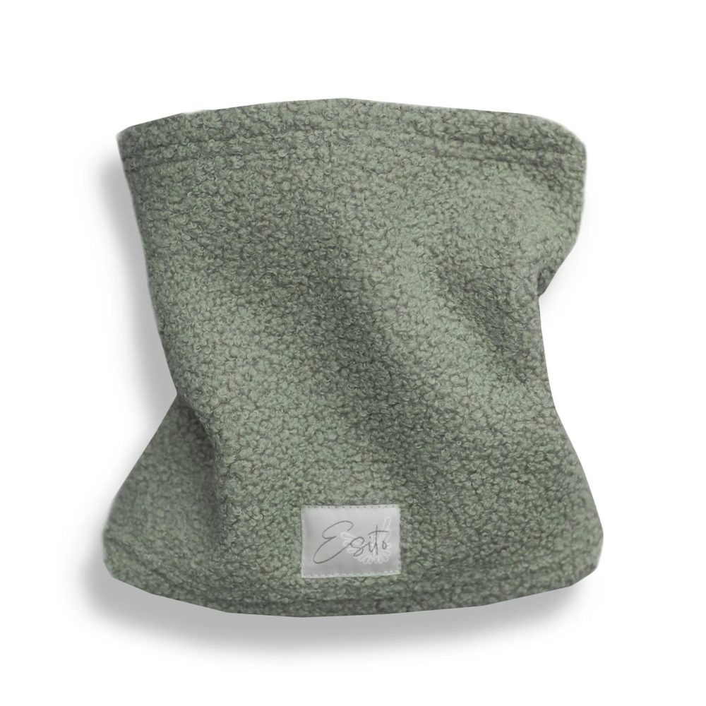ESITO | Zimní nákrčník Teddy fleece double Olive - olivová / 44 - 44 olivová