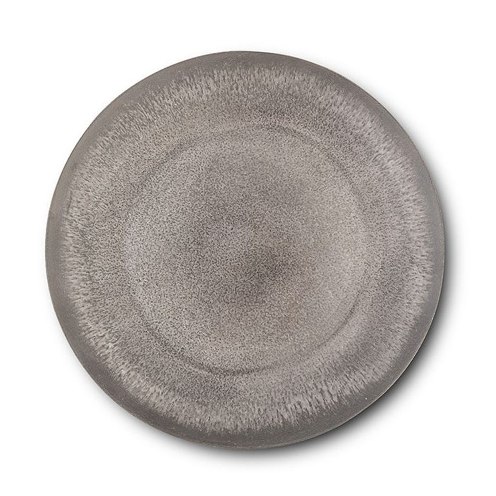 Levně talíř d27,0cm mělký, šedý, ALEXANDRA, v.2,5cm, porcelán