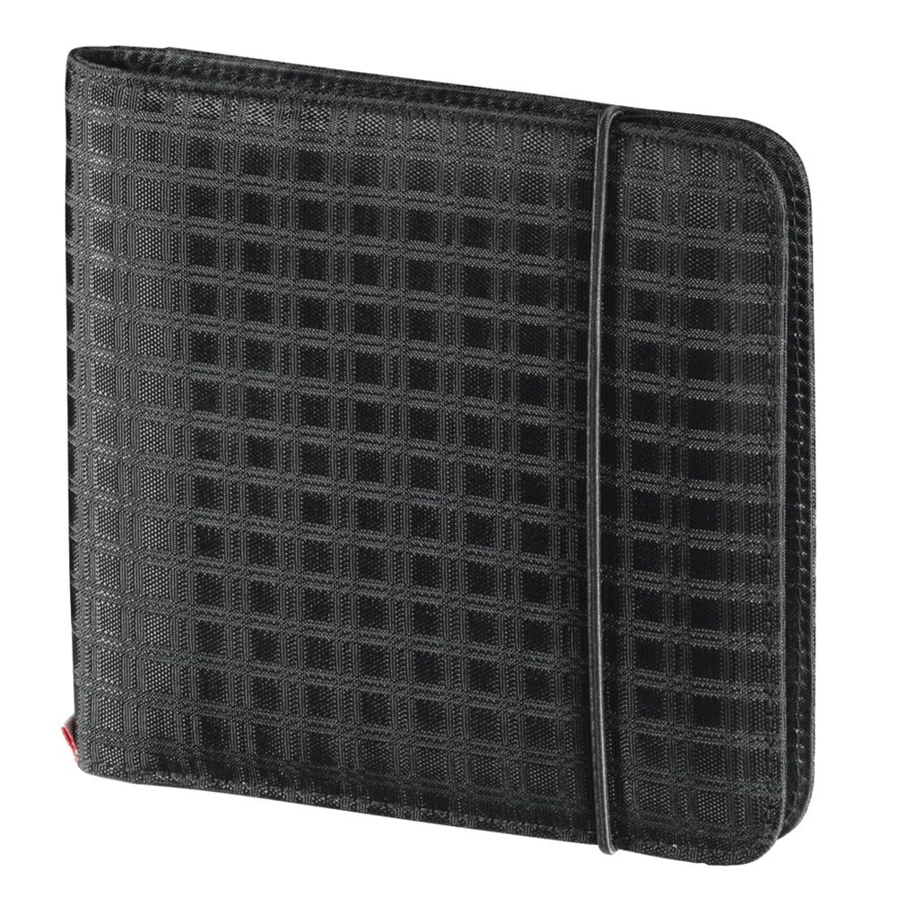 Levně Hama Ready for Business, pouzdro pro 24 CD/DVD/Blu-ray + 6 SD/MMC/xD/MemoryStick, černé