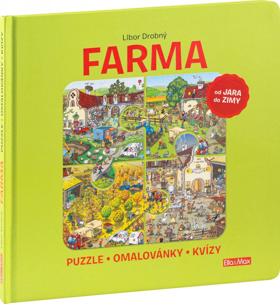Levně Presco Group FARMA – Puzzle, omalovánky, kvízy