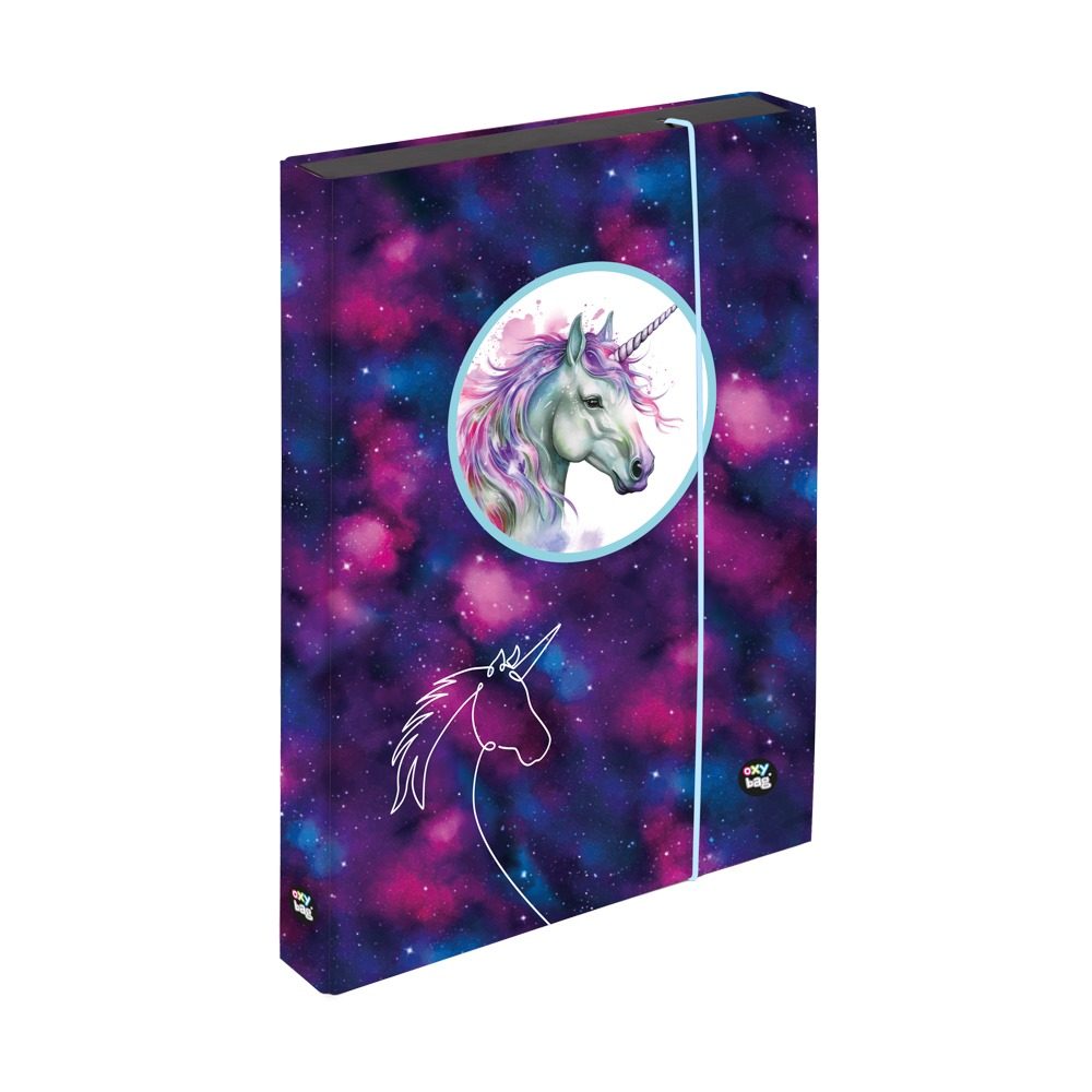Levně Box na sešity A4 Jumbo OXY GO Unicorn