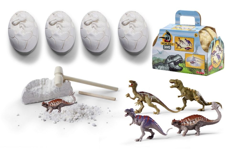 Levně Sada na vykopání dinosaura vejce 4 ks