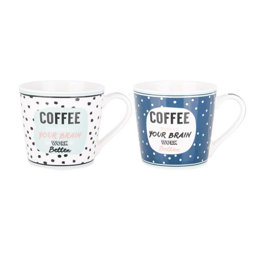 Levně TORO HRNEK COFFEE 380ML KERAMIKA 2 ASSORT