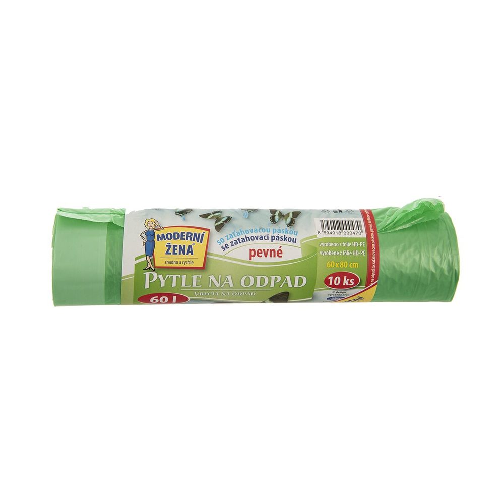 Levně Sáček na odpad zatahovací 60 l/10 ks