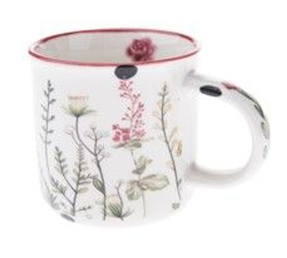 Levně hrnek 230ml-1ks-KVÍTÍ, d 7,7x7,5cm, porcelán