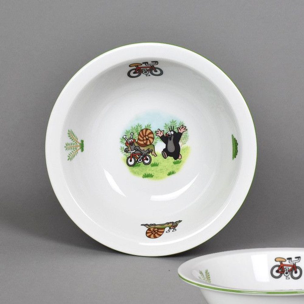 Levně miska d16cm KRTEK a šneček, 2967700, zel.linka, čes.porcelán