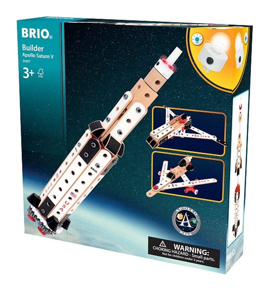 Levně BRIO Stavebnice BRIO BUILDER NASA Apollo Saturn V