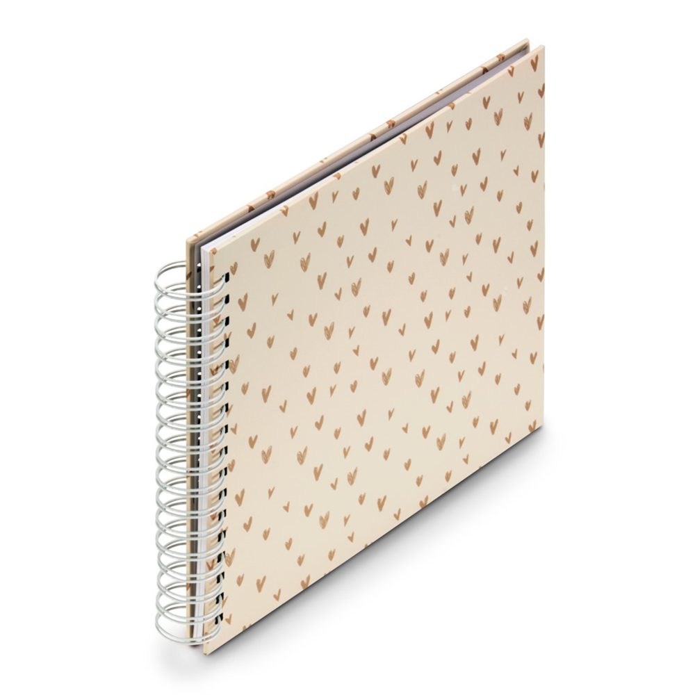 Levně Hama album klasické spirálové LOVELY 28x24 cm, 50 stran, béžová