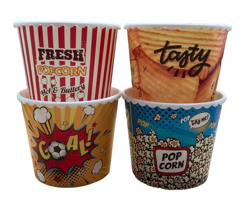 Levně box 2,30l POPCORN, 4dekory, plast
