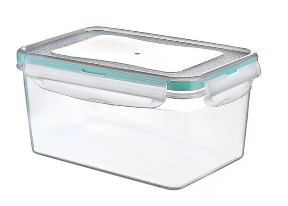 Levně dóza 0,7l obdél., 14x10x8,5cm, ptent.víčko, plast