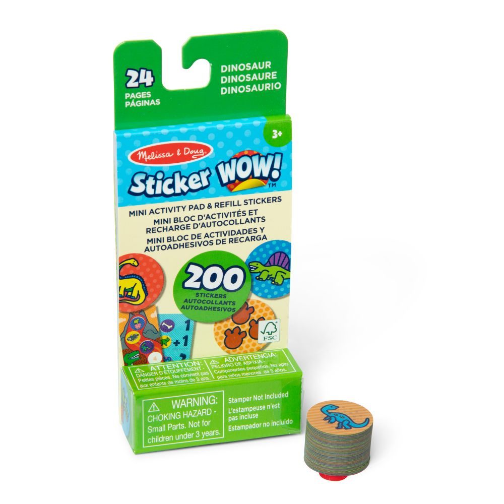 Levně MELISSA & DOUG STICKER WOW NÁPLNĚ SAMOLEPEKDINOSAUŘI