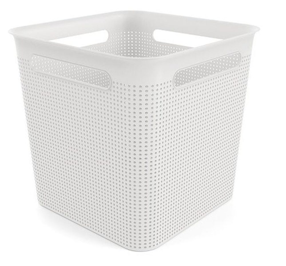 Levně koš víceúč. 18,0l bílý BRISEN, 29,1x29,1x28,1cm, plast