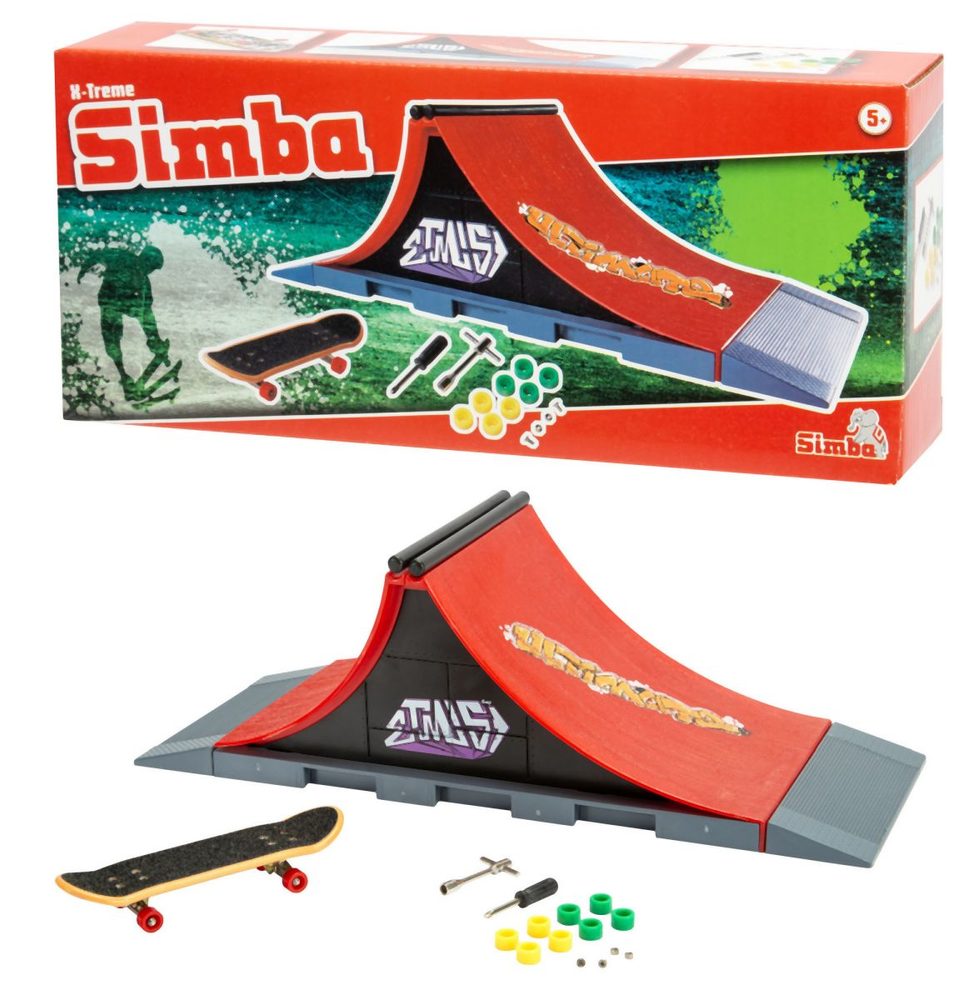 Levně Prstový skateboard s rampou
