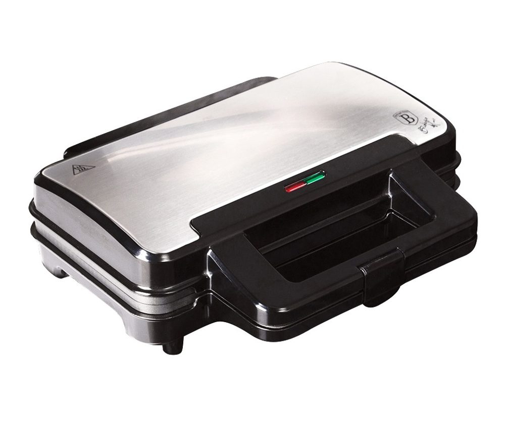 Levně BERLINGERHAUS Sendvičovač s nepřilnavým povrchem 900 W Black Silver Collection BH-9140