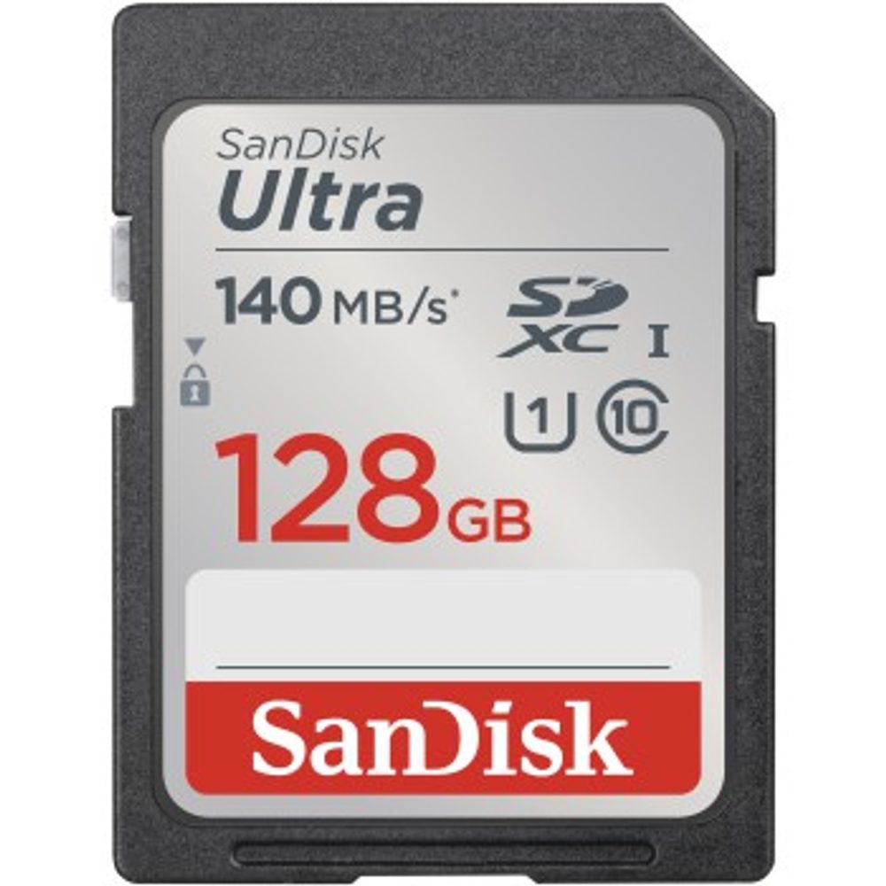 Levně SanDisk Ultra 128 GB SDXC Memory Card 140 MB/s