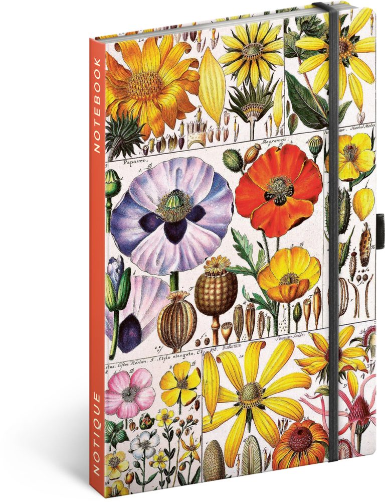 Levně NOTIQUE Notes Herbář Kateřiny Winterové, tečkovaný, 13 x 21 cm