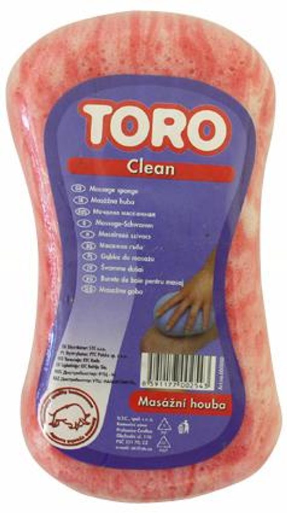 Levně TORO masážní houba 9,5 x 17 x 5,5 cm