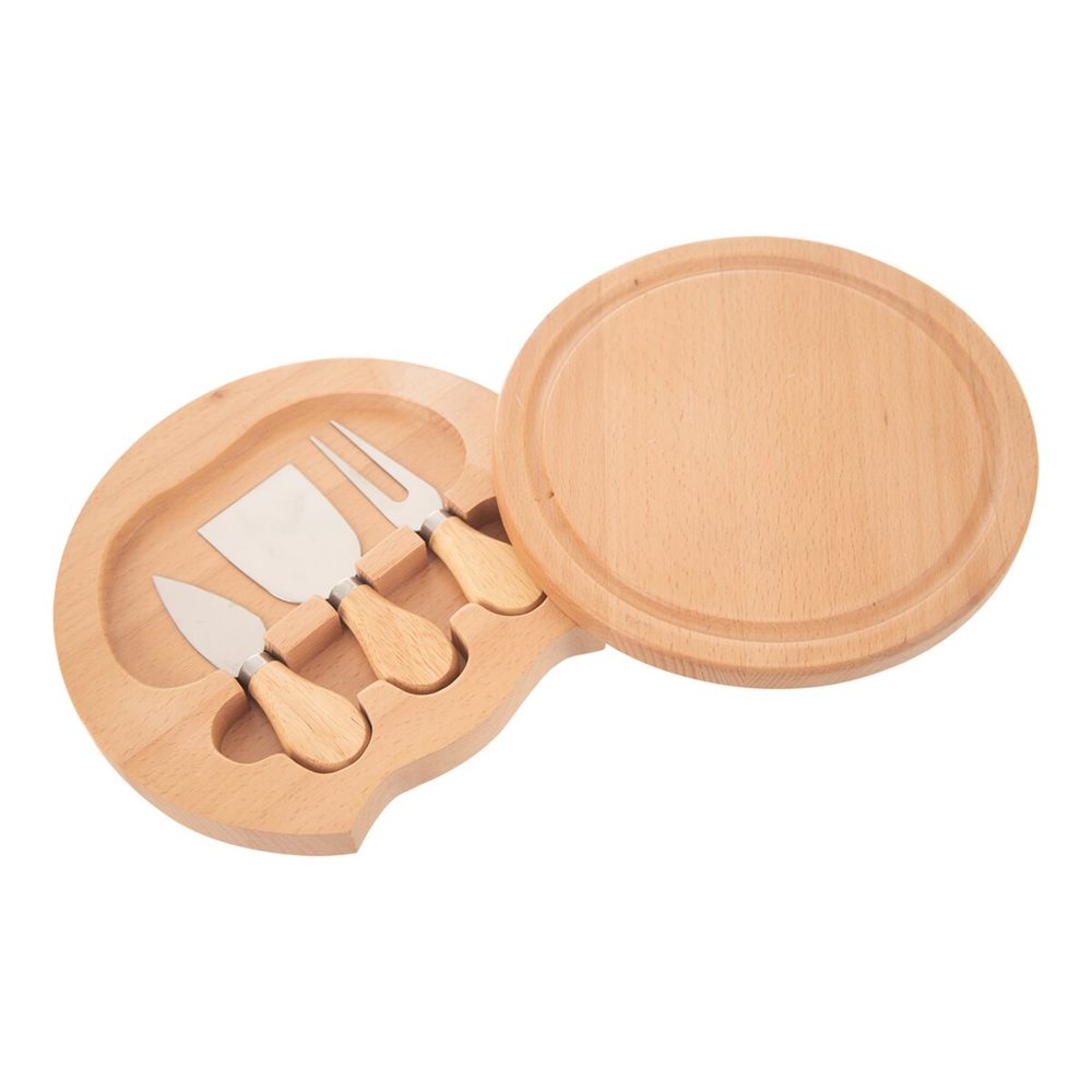 Levně Krájecí prkénko s kráječi na sýr pr. 21,5 cm